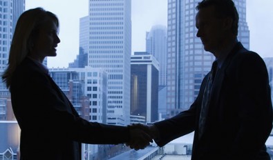 People shaking hands
